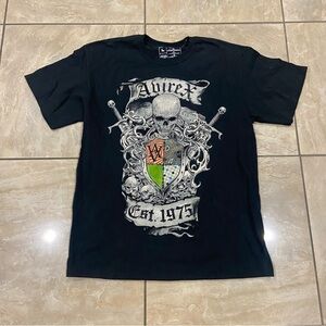 Avirex Graphic T-Shirt Y2K Skull Studded Goth Grunge Classic Est 1975 Sz L